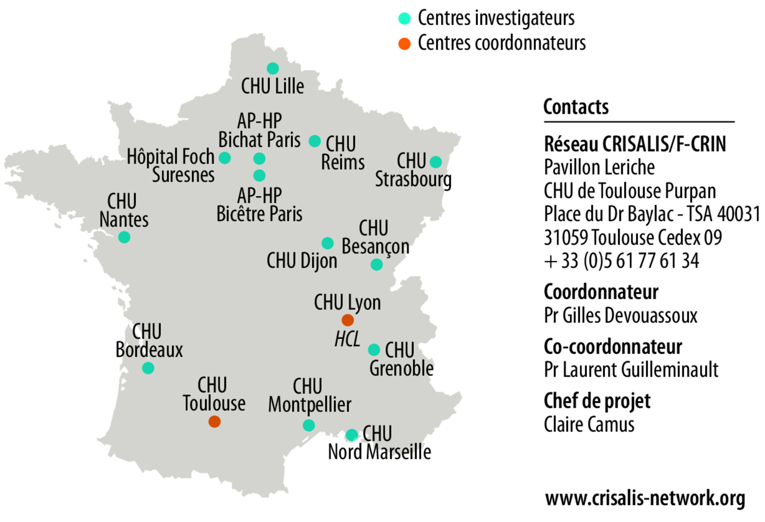 CRISALIS/F-CRIN, le réseau français d’investigation clinique dédié à l’asthme sévère - Figure 1