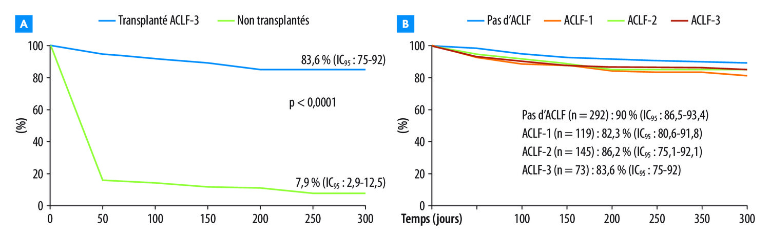 Transplantation hépatique en urgence pour acute-on-chronic liver ­failure (ACLF)  - Figure 2