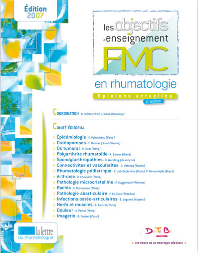 Les objectifs d’enseignement FMC en rhumatologie – Édition 2007